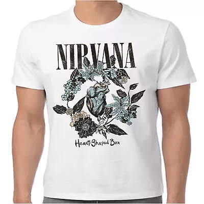 Buy Nirvana  T Shirt Official Heart Shaped Box New White • 14.85£