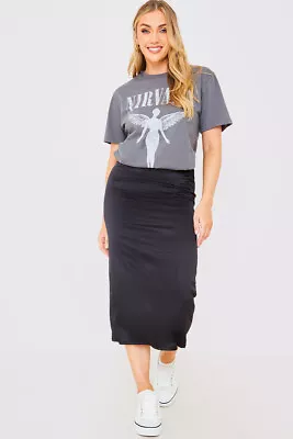 Buy Womens Grey Nirvana Tee T -shirt Licensed T-Shirt│In The Style • 13.20£