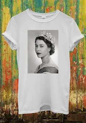 Buy Queen Elizabeth II T Shirt RIP 1926 2022 Men Women Unisex T-Shirt 2821 • 9.95£