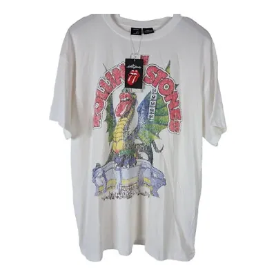 Buy THE ROLLING STONES 81 Tour Dragon Cotton T-Shirt,Bershka BNWT, FAST POST,MED🚀 • 11.91£