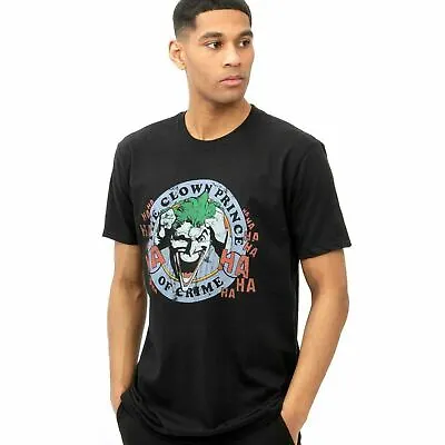 Buy Official DC Comics Mens  The Joker Smile Emblem  T-shirt Black Sizes S - XXL • 9.99£
