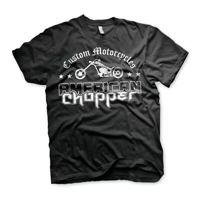 Buy American Chopper Moto Motorcycle Motorbike Washed Logo T-Shirt Black • 22.75£