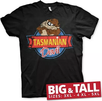 Buy Looney Tunes Tasmanian Devil Big & Tall T-Shirt Black • 32.16£