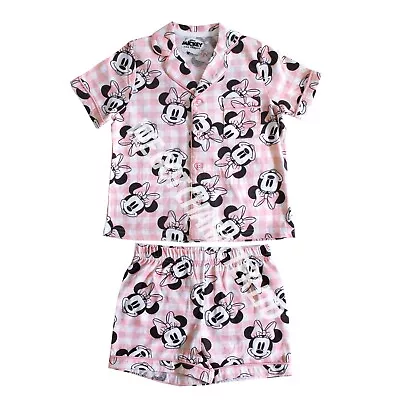 Buy Licensed Girls Disney Minnie Mouse Short Pyjamas Pjs Age 2-8 Years Shortie PJ • 6.99£