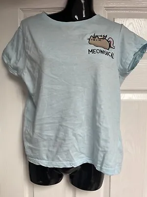 Buy Pusheen Blue Meowgical T-shirt Size 10 • 6£