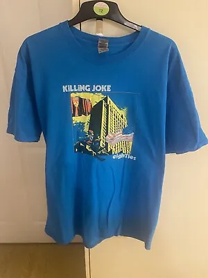 Buy Killing Joke -Eighties Band T Shirt- Blue- XL- Great Condition- Gildan-Blue • 15£