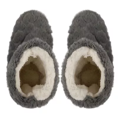 Buy Ladies Slippers Winter Warm Fur Thermal Ankle Boots Shoes Size Uk 3 4 5 6 7 8 • 8.89£