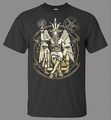 Buy Baphomet Satanic Goat Of Mendes T-Shirt Gothic (S M L XL 2XL 3XL) • 12.99£
