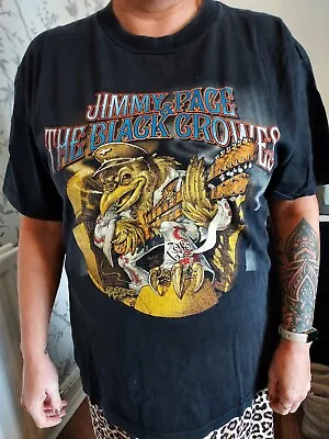 Buy Jimmy Page And The Black Crowes Rare Vintage T-shirt Led Zeppelin  • 275£