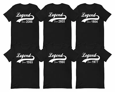 Buy Personalised Legend Birthday T-Shirt 18th 21st 30th 40th 50th Men Women Top Gift • 9.99£