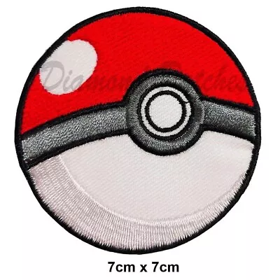 Buy Pokemon Ball Game Cartoon Embroidery Patch Iron Sew On Movie Comic Fashion Badge • 2.49£