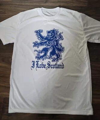 Buy New Scotland Football Fans T Shirt Men's  L  & Scottish Badge Euros 2024 • 4.99£
