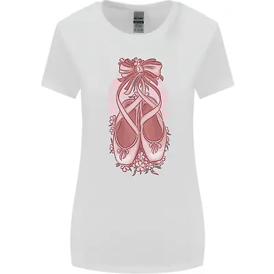 Buy Ballerina Shoes Ballet Dancing Womens Wider Cut T-Shirt • 8.99£