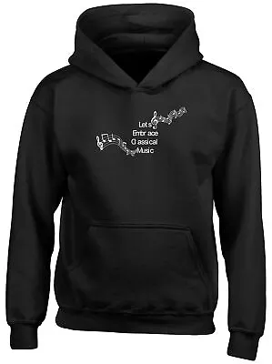 Buy Lets Embrace Classical Music Kid Hoodie Symphony Opera Ochestra Composer Boy Top • 13.99£