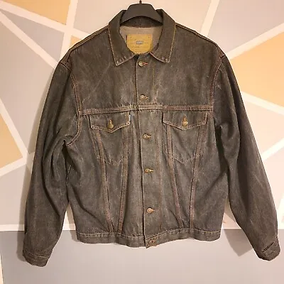 Buy ROCKY VTG Denim Jacket Mens UK L Made In Italy 100% Cotton Trucker Cool Indie • 34.99£