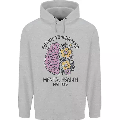 Buy Be Kind To Your Mind Mental Health Mens 80% Cotton Hoodie • 19.99£