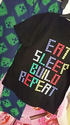 Buy New Minecraft Boy T- Shirt Or  Pyjama Set 7/8 Yrs 8 Yrs • 7.50£