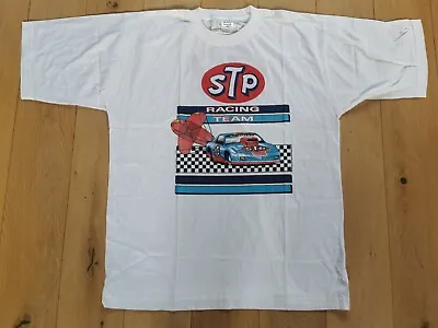 Buy STP Mens Racing Team White Cotton Tee T-Shirt Size XXL (NEW) Oil Lubricant  • 19£