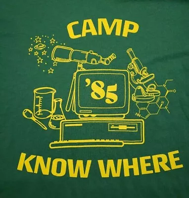 Buy Netflix Stranger Things Dustin   Camp No Where   Mens XL T-Shirt  • 17.36£