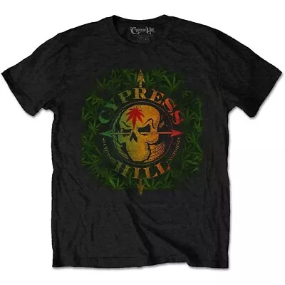 Buy CYPRESS HILL UNISEX T-SHIRT: SOUTH GATE LOGO & LEAVES Small Only • 16.99£