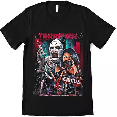Buy Terrifier Circus T Shirt  Horror Movie Unisex Cotton T-Shirt Tee Top S-2XL AV06 • 13.49£