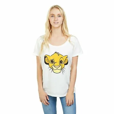 Buy Disney Ladies T SHIRT THE LION KING SIMBA WHITE S - XL Official • 10.49£