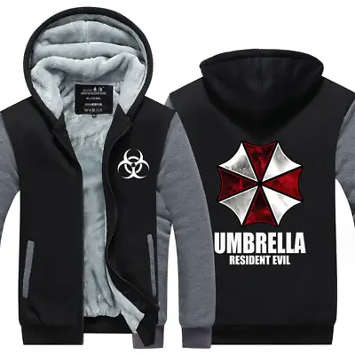 Buy Resident Evil Umbrella Thick Zipper Jacket Unisex Winter Fleece Warm Sweatshirt • 44.39£