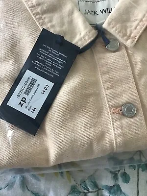 Buy Fab Denim Jacket Crop Style Jack Wills Just One Size 10 Left • 12£