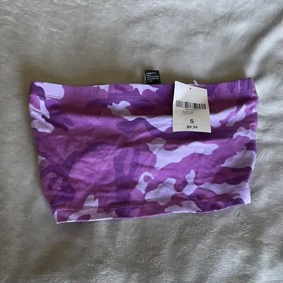 Buy Purple Camo Print Top From Forever 21, Still Has The Tags! • 14.11£
