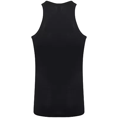 Buy MEN RIBBED Fitted Slim Fit Athletic Muscle Gym Rib Tank Top Mens Vest Cotton LOT • 5.99£