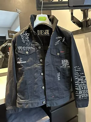 Buy Men’s Diesel New Denim Black Jacket Size Xs • 59£