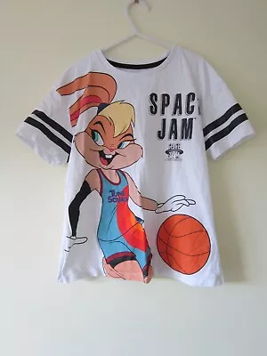 Buy Space Jam Primark Age 6 7 Years White Tshirt Top Tee T Shirt Girls Kids • 8.50£