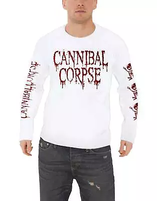 Buy Cannibal Corpse T Shirt Butchered At Birth New Official Mens White Long Sleeve • 26.95£