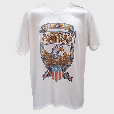 Buy Anthrax Metal Rock Short Sleeve White Unisex T-shirt S-5XL • 14.99£