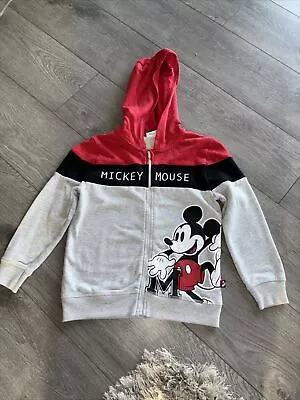 Buy Mickey Mouse Jacket Hoodie Zip George Boys 6-7 Years  • 3.50£