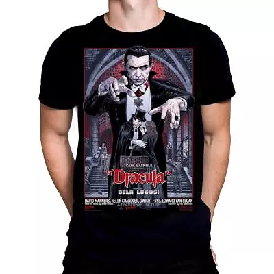 Buy DRACULA BELA LUGOSI POSTER - Black T-Shirt - Sizes M - XXXL -  Art / Horror • 20.95£