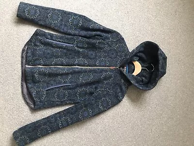 Buy Sherpa Adventure Fleece Full Zip Hood Blue Size M Uk 12 • 16£