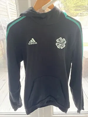 Buy Adidas Celtic Football Club Black Hoodie Size Small • 22.49£
