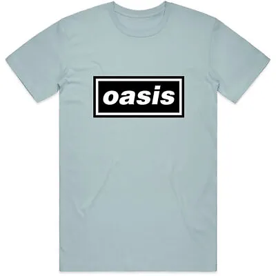 Buy Official Oasis Decca Logo Mens Blue T Shirt Oasis Liam Gallagher Classic Tee • 15.50£