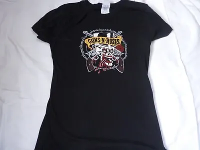 Buy Guns N Roses - Skull Dice Eyes Official Ladies Fitted T Shirt In S Free Uk Post • 11.99£