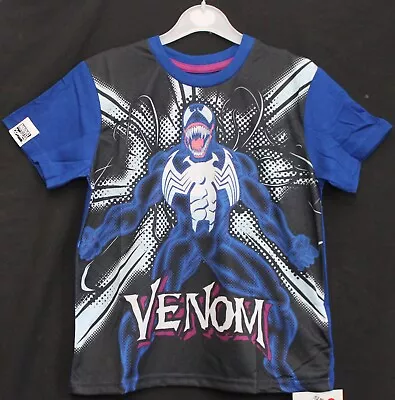 Buy VENOM Boy's Short-Sleeved MARVEL T-Shirt /Tee /Top Size 7-8 Years • 6.95£