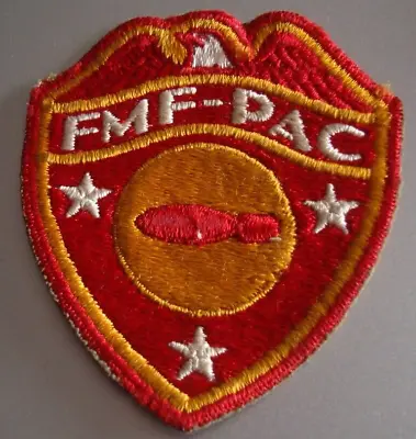 Buy Vintage WW2 UNITED STATES USMC - FMF PACIFIC BOMB DISPOSAL CO INSIGNIA PATCH. • 7.50£