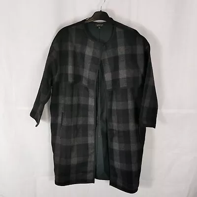 Buy Ladies Jacket Size 8 10 TOPSHOP Black Grey Check Cape Smart Casual Day  • 24.99£
