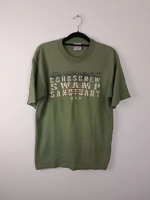 Buy Men's Audubon Corkscrew Swamp Sanctuary Khaki Green T-shirt Size L • 20£