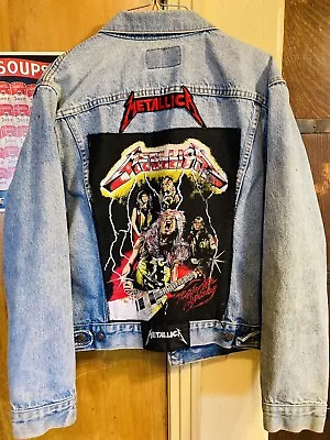 Buy Vintage Original Metallica Jean Jacket Levi’s 80s Heavy Metal • 757.78£