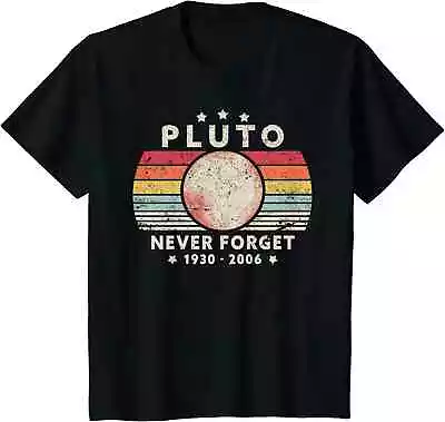 Buy 2023 T Shirt Men Summer Tops Tees Male Never Forget Pluto Retro Style Funny Spac • 12.99£