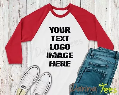 Buy Custom Printed Baseball Long Sleeve T-Shirt Personalised Stag Hen Do Workwear  • 6.99£