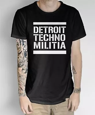 Buy Detroit Techno Militia T-Shirt - EDM Underground Resistance House Music • 12.95£