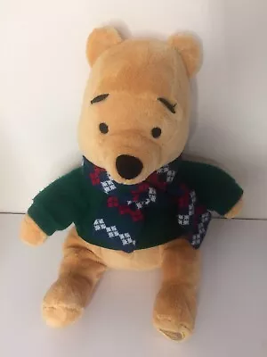 Buy Winnie The Pooh Disney Store Plush Christmas Sweater And Scarf Authentic Genuine • 8£