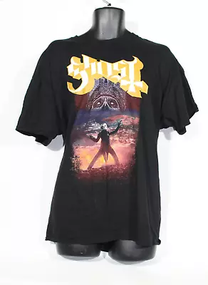 Buy Ghost T-Shirt Short Sleeve Admat 2XL Black Festival Band Rock Metal Tee Mens • 19.99£